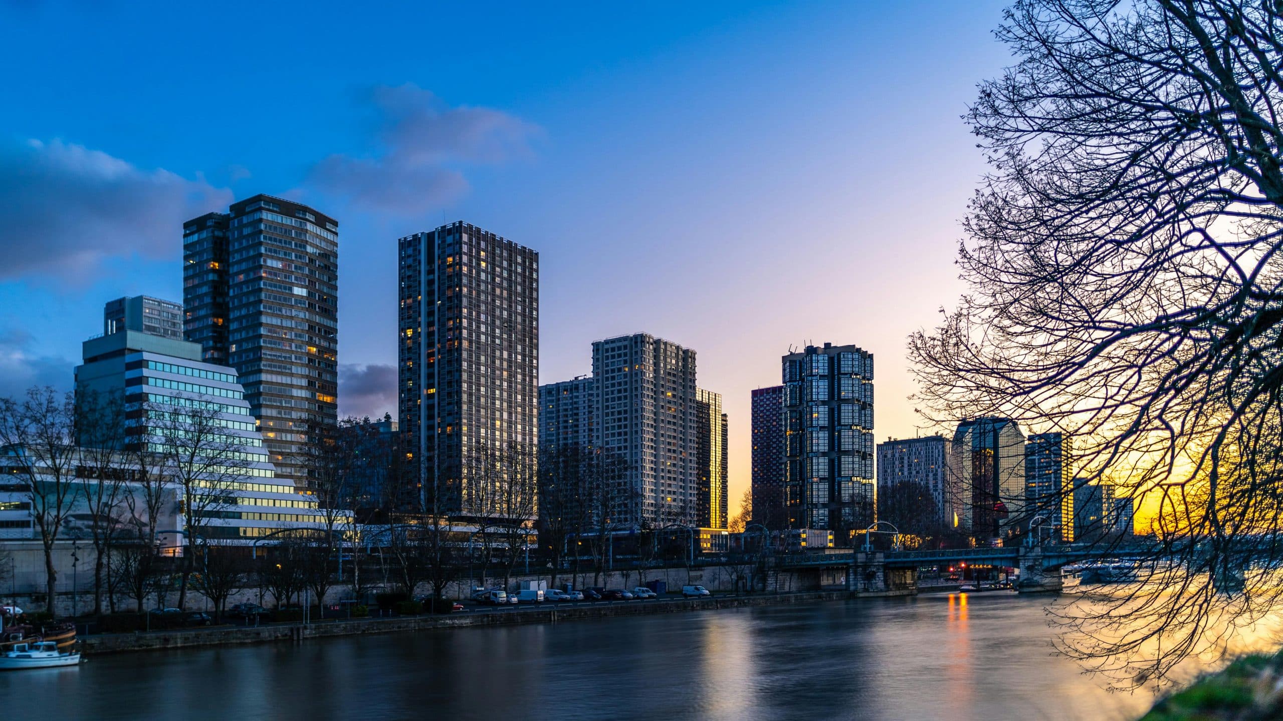 View Of Cityscape during Golden Hour